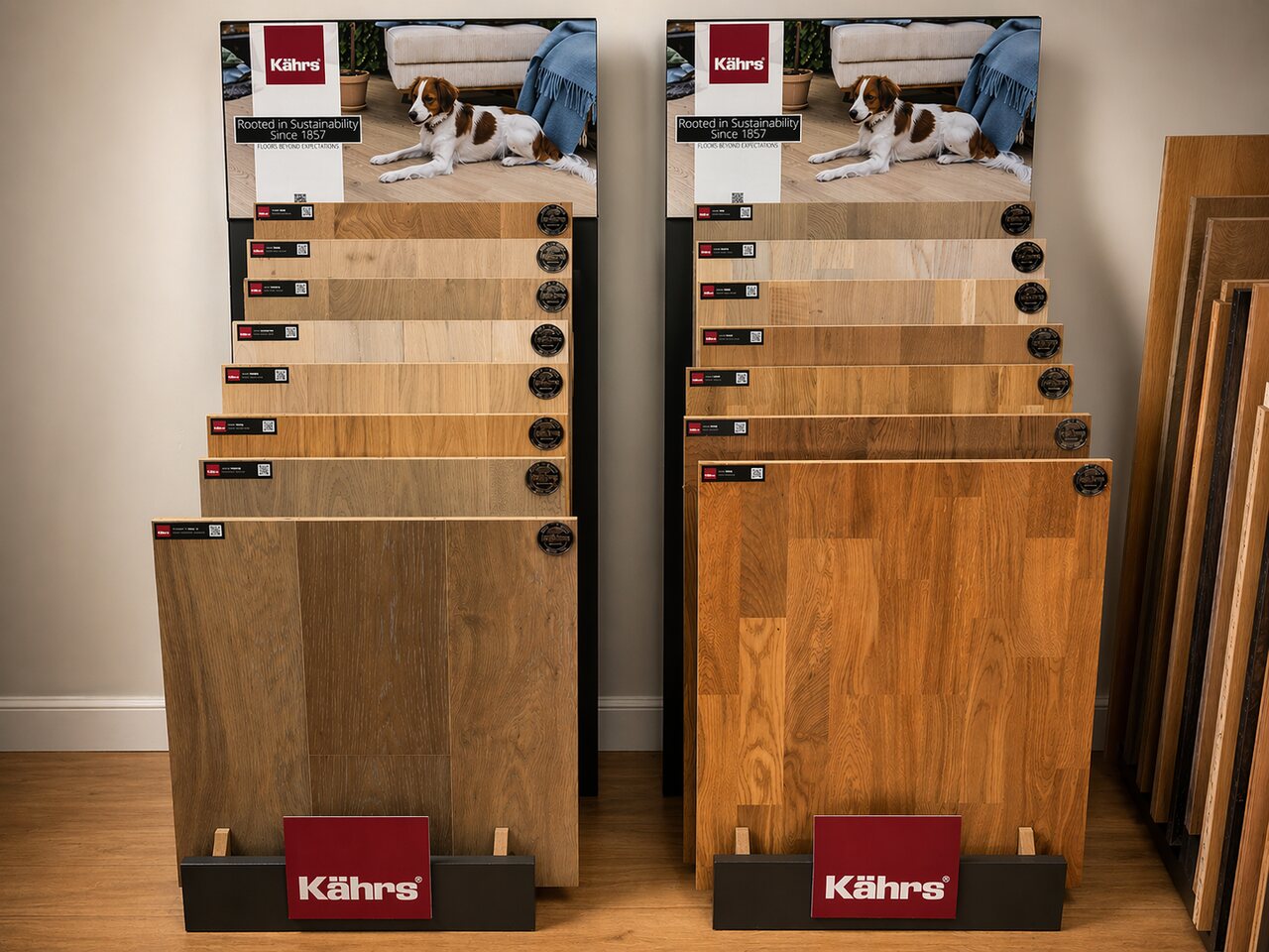 Kahrs hardwood showroom display