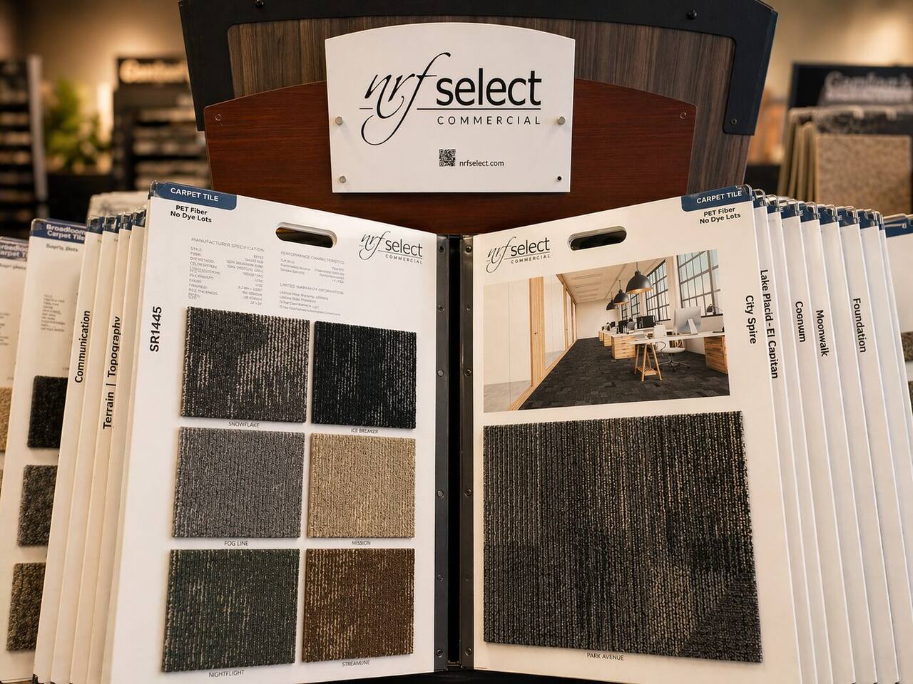 Durable commercial carpet texture