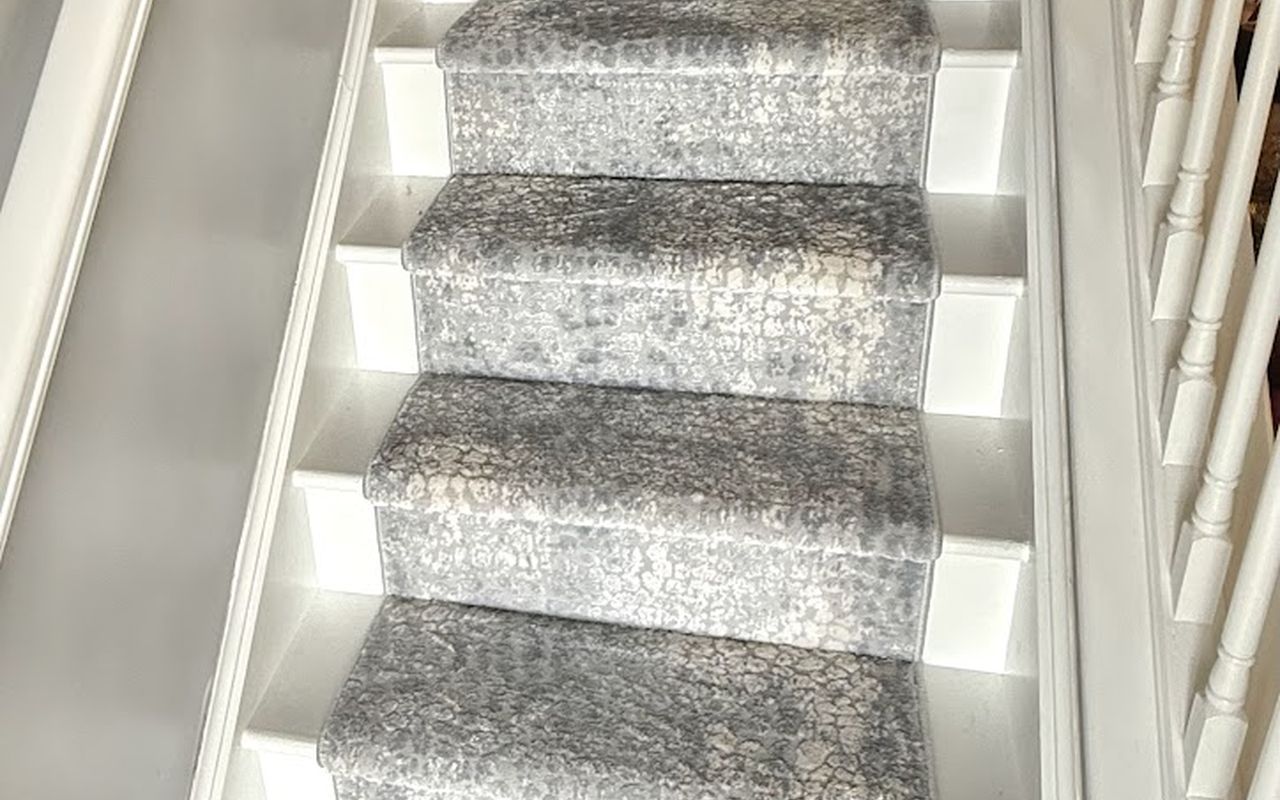 Rugs and runners displayed in the showroom